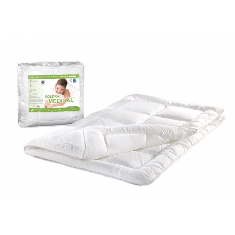 Kołdra antyalergiczna 140x200 Medical ® 1,10 kg biała AMW - wysyłka 24h