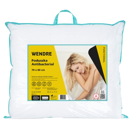 Poduszka ANTIBACTERIAL 70x80 - Antyalergiczna WENDRE - wysyłka 24h!